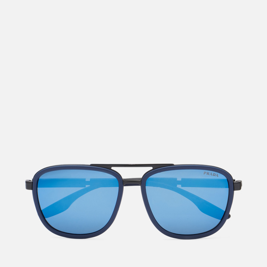 Солнцезащитные очки Prada Linea Rossa 50XS-02P04I-3N Matte Black/Blue Rubber/Blue Mirror/Blue