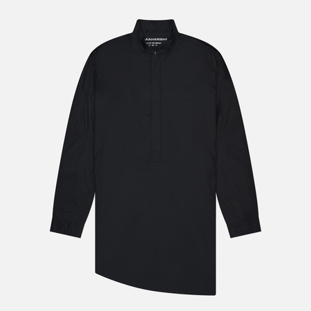Мужская рубашка maharishi Long Zipped Kurta, цвет чёрный, размер XXL