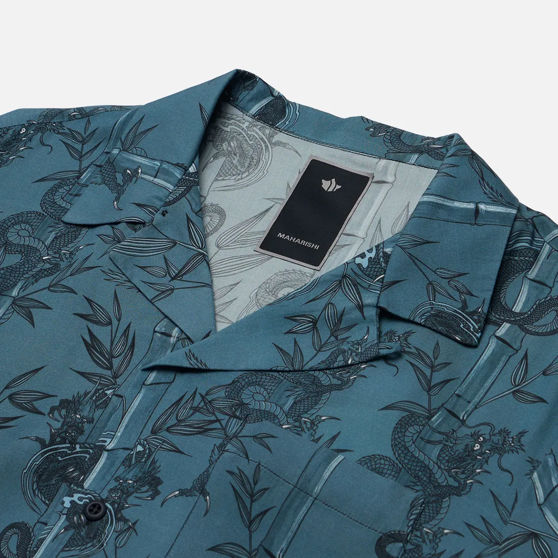 maharishi Мужская рубашка Dragon Bamboo Camp Collar