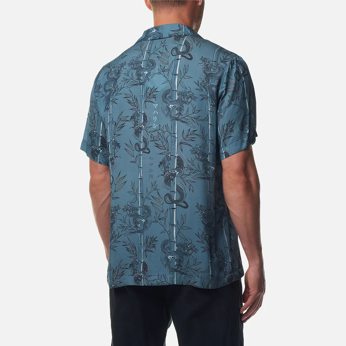 maharishi Мужская рубашка Dragon Bamboo Camp Collar