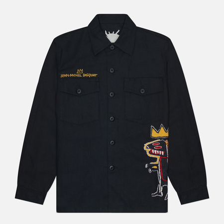 Мужская рубашка maharishi x Jean-Michel Basquiat Pez Dispenser Mil цвет чёрный размер L 28350₽