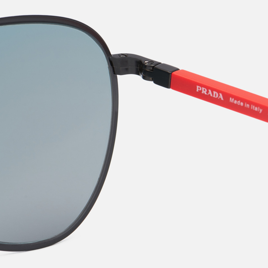 Солнцезащитные очки Prada Linea Rossa 51XS-1BO01M-2N Matte Black/Dark Grey Mirror Blue/Red