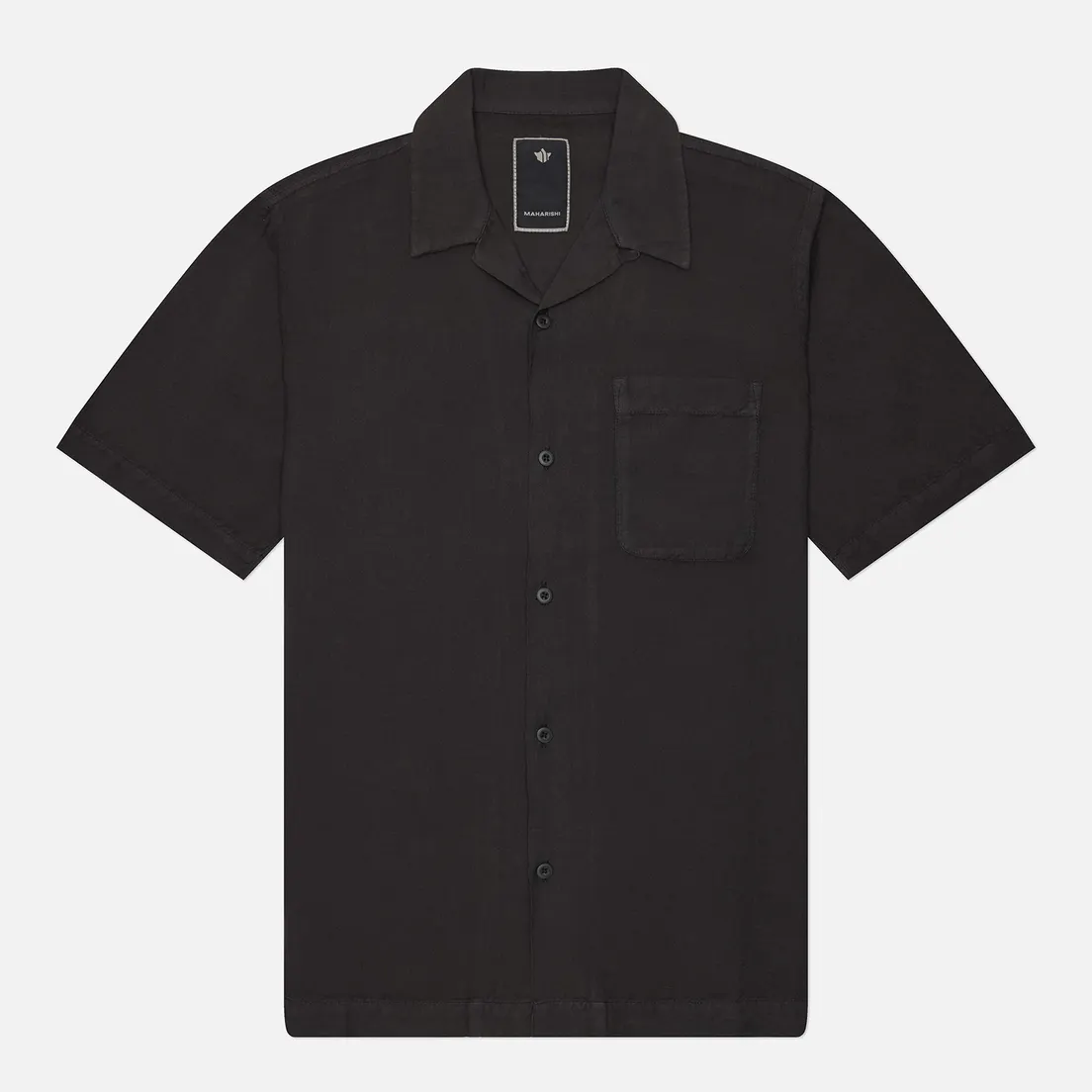 maharishi Мужская рубашка Hemp Camp Collar Garment Dyed