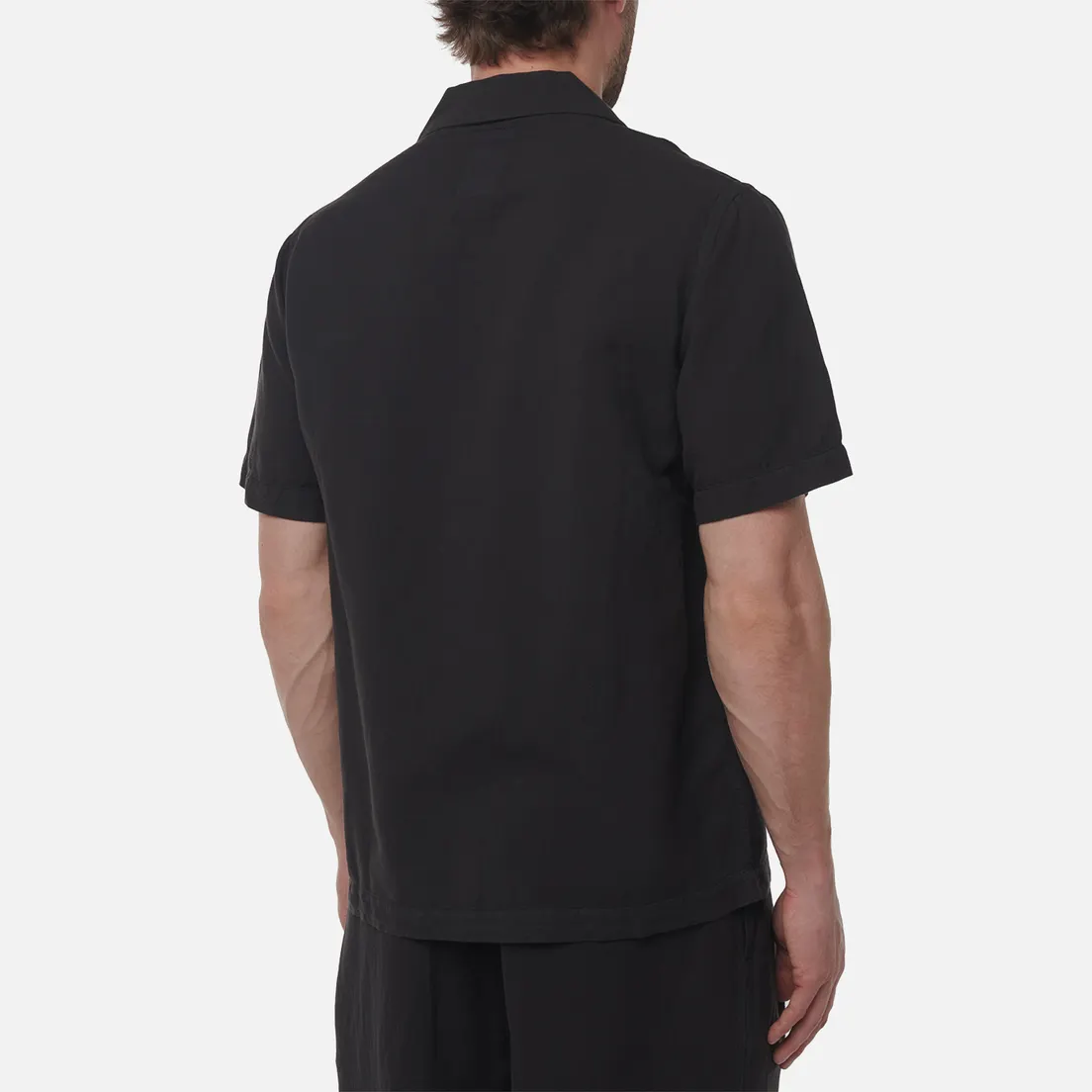 maharishi Мужская рубашка Hemp Camp Collar Garment Dyed