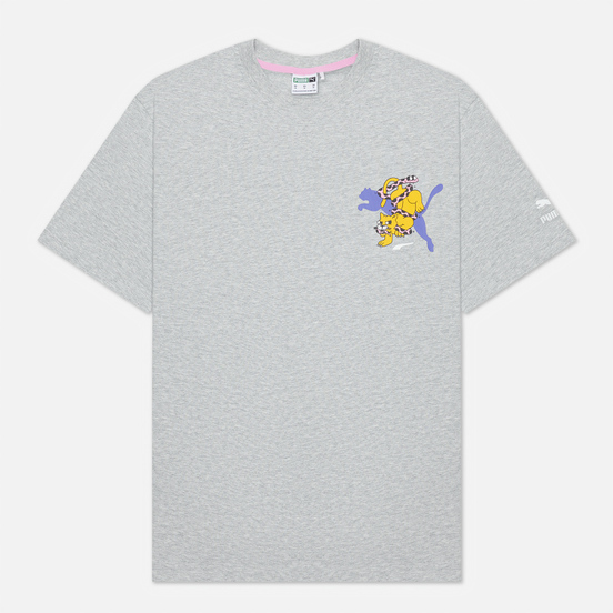 Мужская футболка Puma x Aka Boku Print Light Gray Heather
