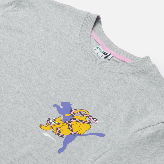 Мужская футболка Puma x Aka Boku Print Light Gray Heather