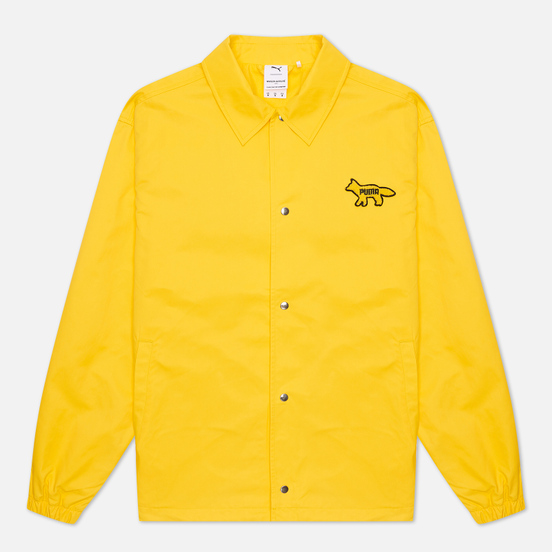 Мужская куртка ветровка Puma x Maison Kitsune Logo Lemon