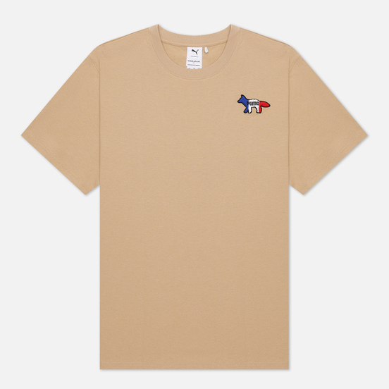 Мужская футболка Puma x Maison Kitsune Logo Oversized Travertine