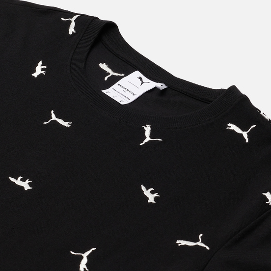 Мужская футболка Puma x Maison Kitsune Logo All Over Print Black