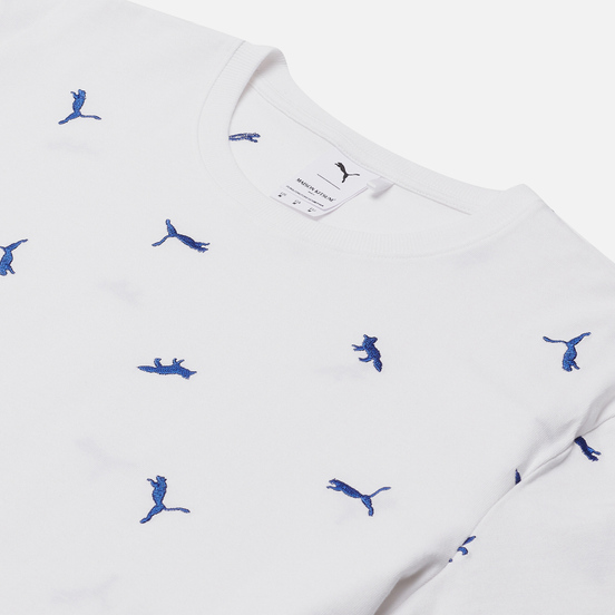 Мужская футболка Puma x Maison Kitsune Logo All Over Print White