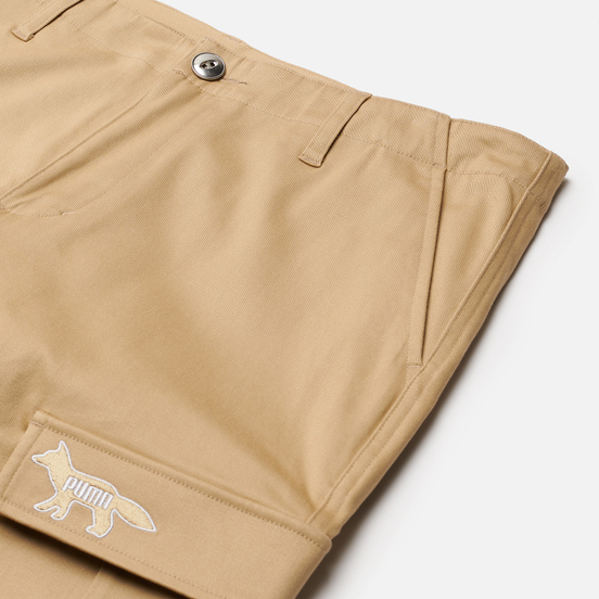 Мужские брюки Puma x Maison Kitsune Logo Cargo Travertine