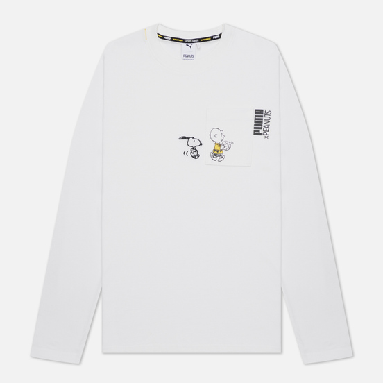 Мужской лонгслив Puma x Peanuts LS Archive Logo White