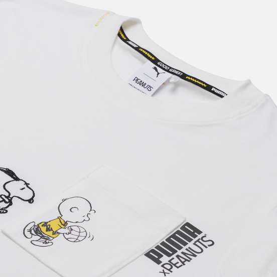 Мужской лонгслив Puma x Peanuts LS Archive Logo White