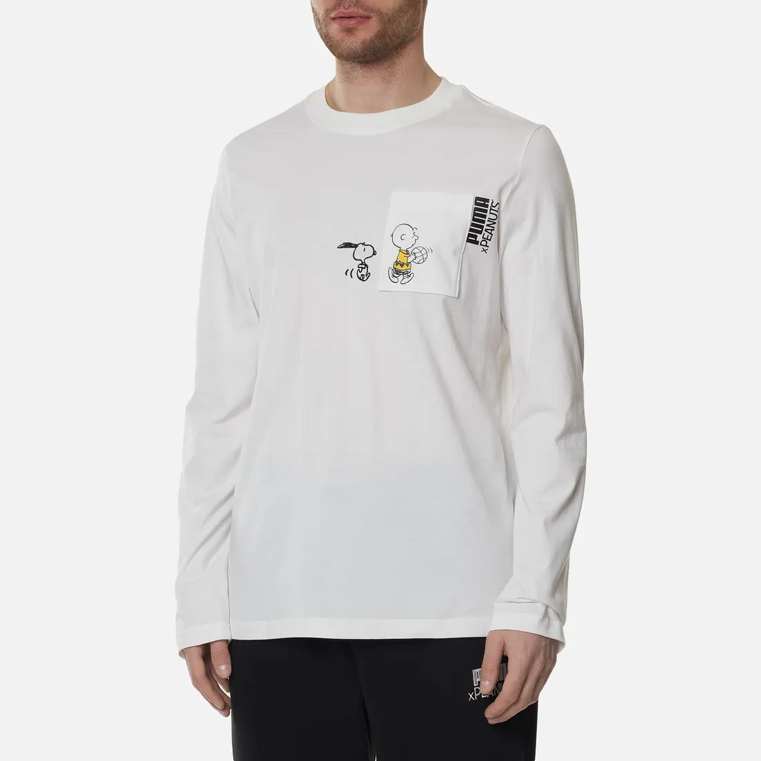 Puma Мужской лонгслив x Peanuts LS Archive Logo
