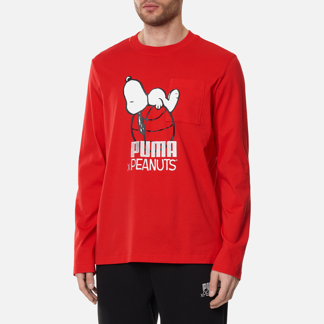 Puma Мужской лонгслив x Peanuts LS Archive Logo