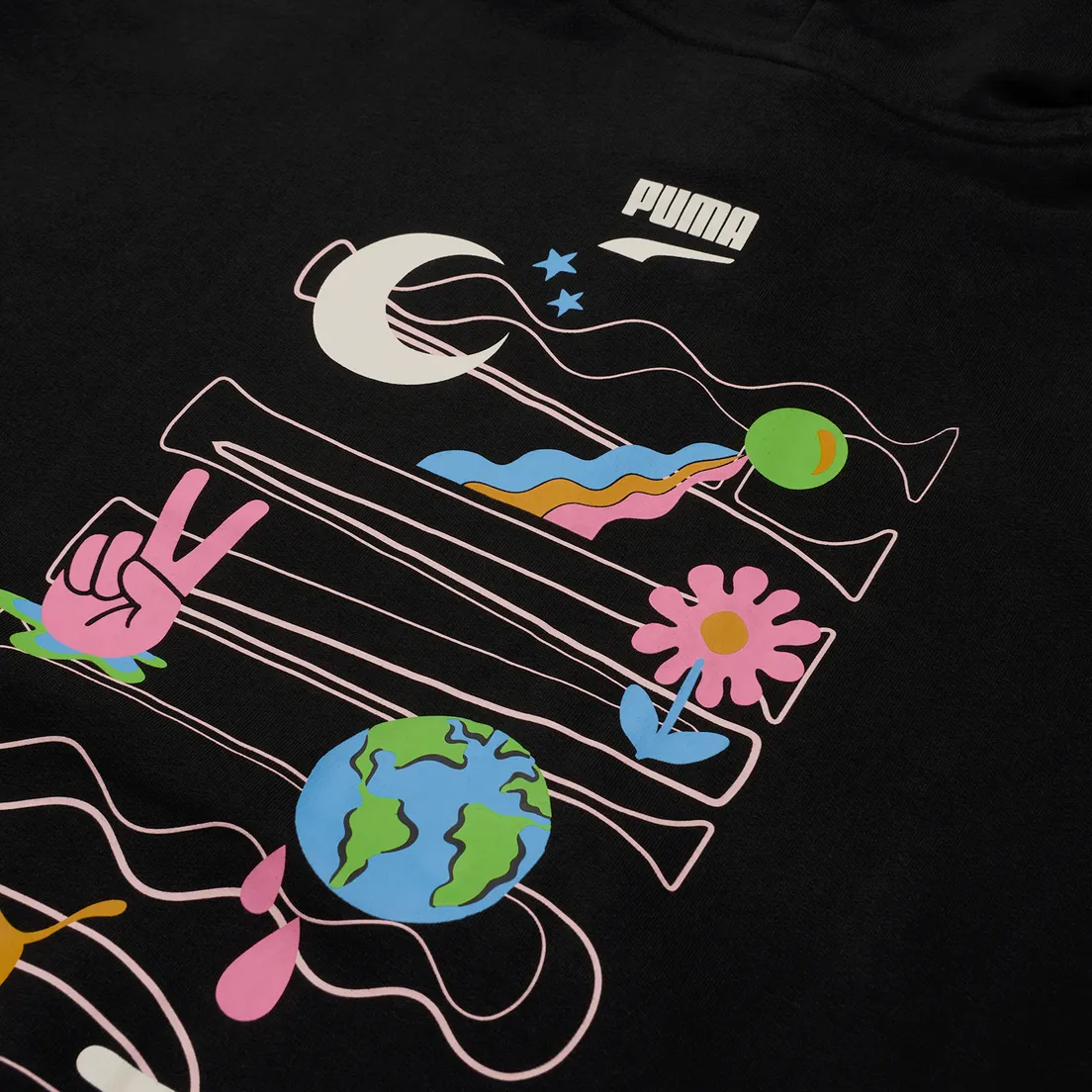 Puma Мужская толстовка Downtown Graphic French Terry Hoodie
