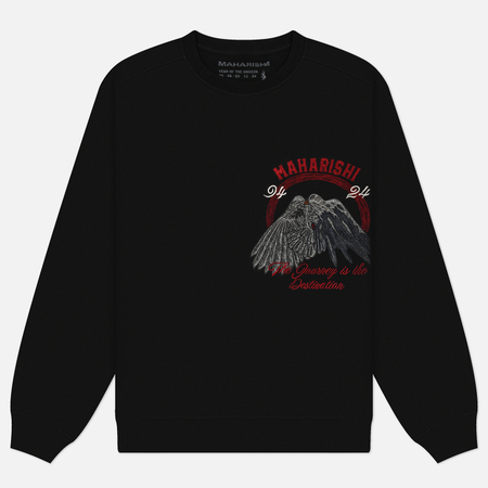 Мужская толстовка maharishi Peace Mountain Crew цвет чёрный размер S 28490₽