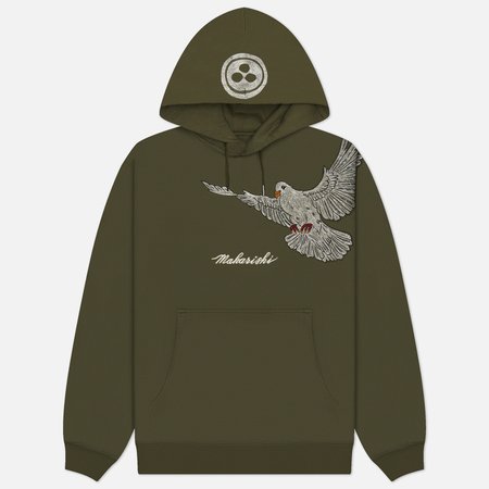 Мужская толстовка maharishi Peace Dove Hoodie цвет оливковый размер L 45990₽