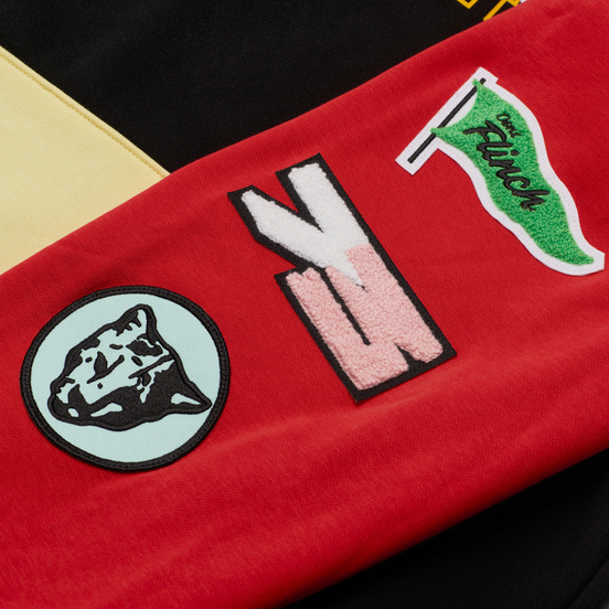 Мужская толстовка Puma Combine Hoodie Black/High Risk Red