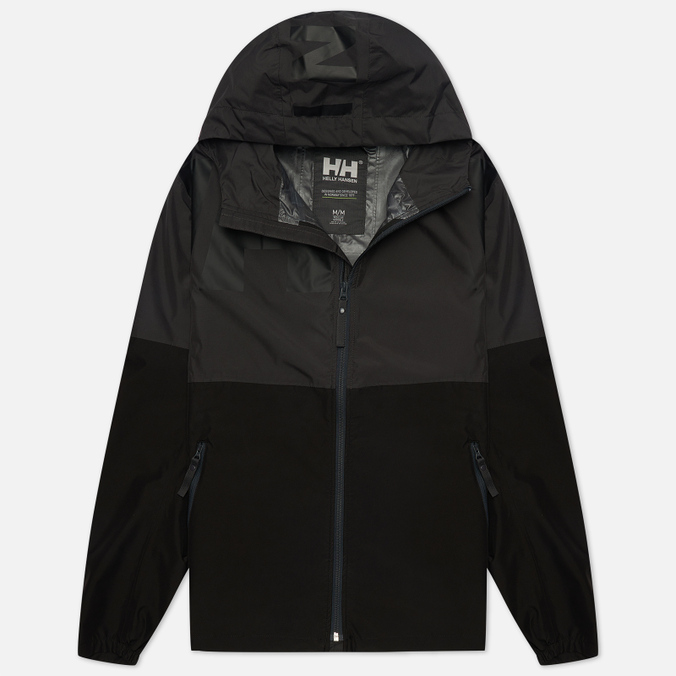 Мужская куртка дождевик Helly Hansen черного цвета