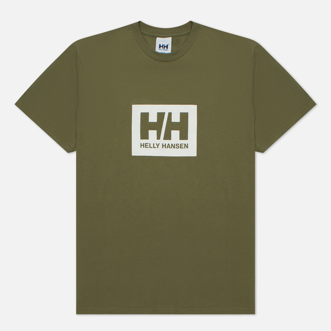Мужская футболка Helly Hansen, цвет оливковый, размер XL 53285-421 Tokyo - фото 1