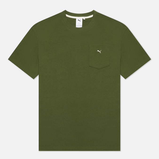 Мужская футболка Puma, цвет зелёный, размер XL