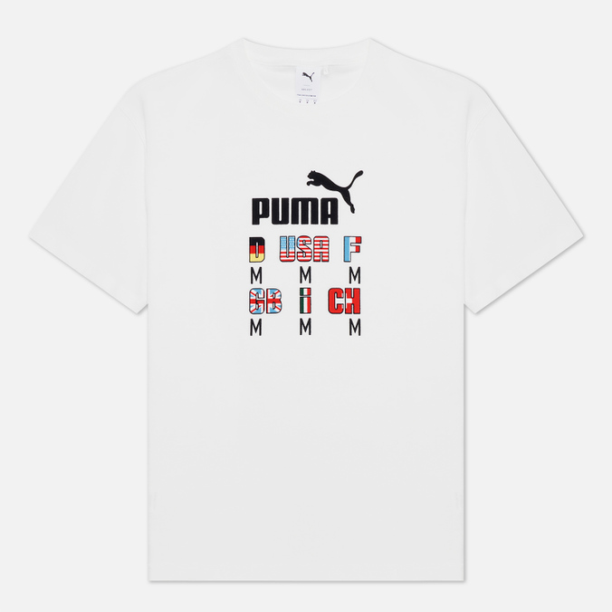 Мужская футболка Puma, цвет белый, размер S