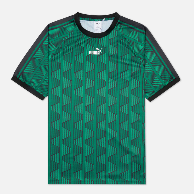 Мужская футболка Puma, цвет зелёный, размер S 533480-75 The NeverWorn Pattern - фото 1