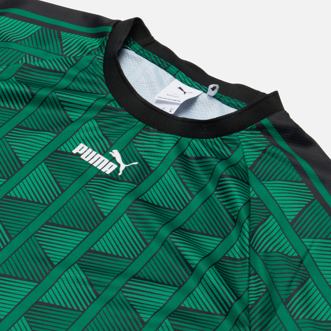 Мужская футболка Puma, цвет зелёный, размер S 533480-75 The NeverWorn Pattern - фото 2