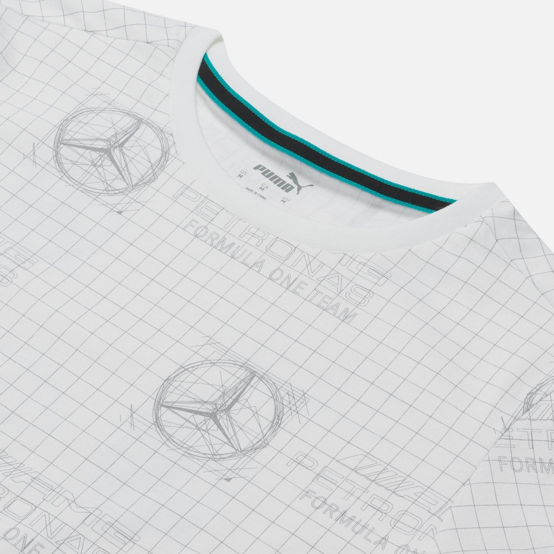 Puma Мужская футболка x Mercedes AMG Petronas F1 Printed Logo