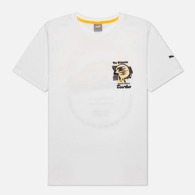 Мужская футболка Puma, цвет белый, размер S 533785-07 x Porsche Legacy Graphic - фото 1
