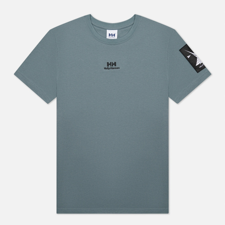 Мужская футболка Helly Hansen Yu Twin Logo, цвет серый, размер XL