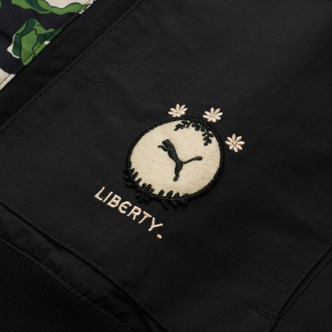 Женская куртка ветровка Puma, цвет чёрный, размер L 534046-01 x Liberty Reversible Short - фото 3