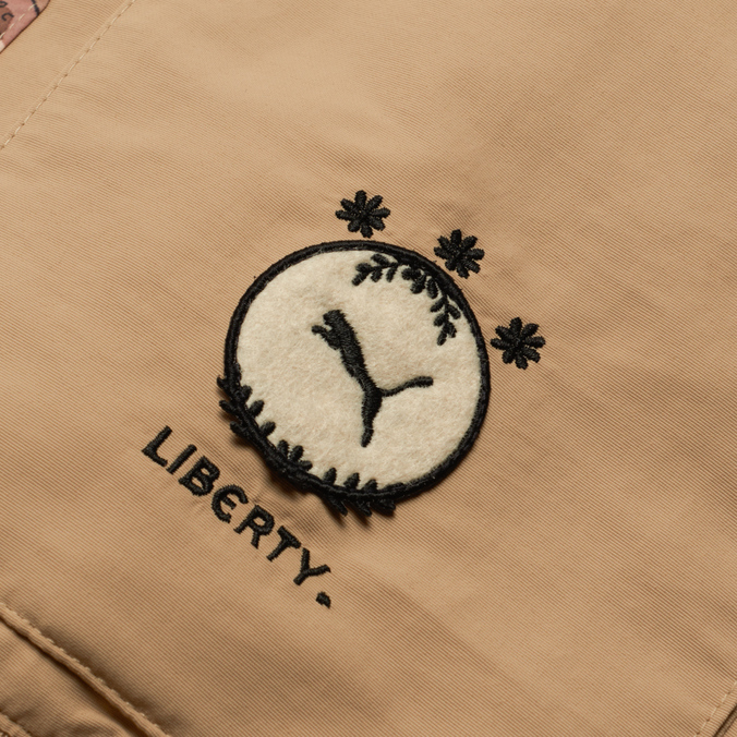 Женская куртка ветровка Puma, цвет бежевый, размер S 534046-78 x Liberty Reversible Short - фото 3
