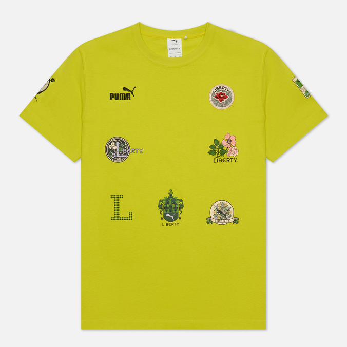 Женская футболка Puma x Liberty Badge цвет жёлтый