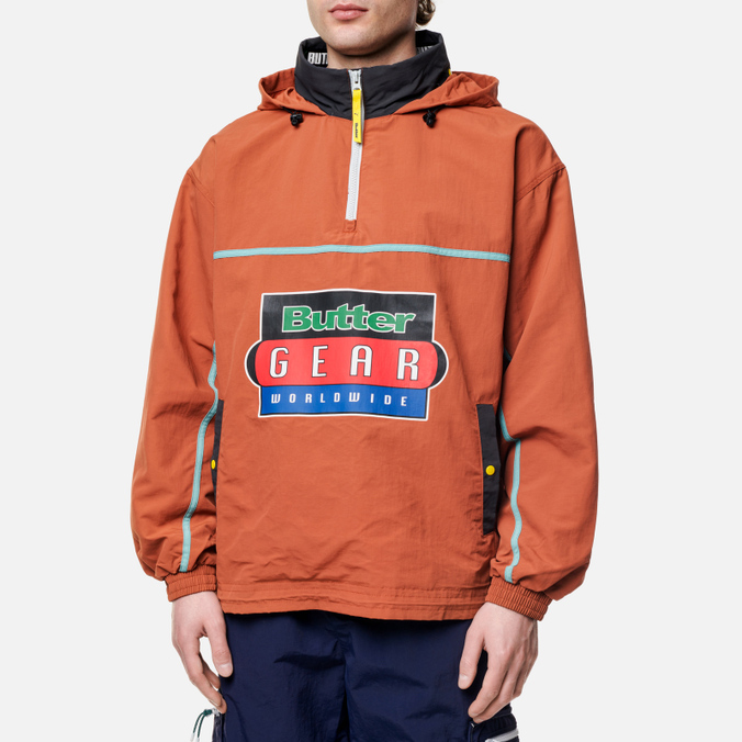Мужская куртка анорак Puma, цвет оранжевый, размер S 534055-87 x Butter Goods Lightweight Pop Over - фото 4