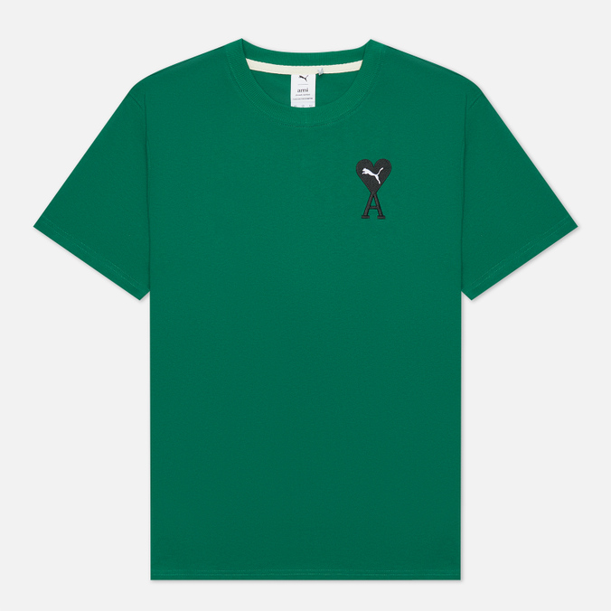 Мужская футболка Puma, цвет зелёный, размер S 534070-96 x AMI Graphic - фото 1
