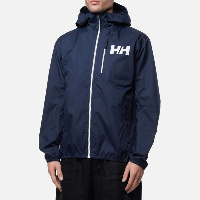 Мужская куртка ветровка Helly Hansen, цвет синий, размер L 53424-597 Belfast 2 Packable - фото 3
