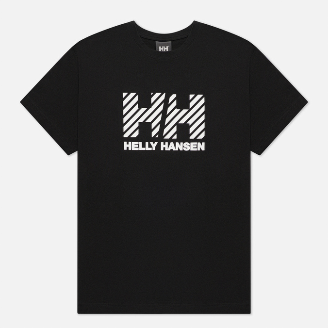 Мужская футболка Helly Hansen, цвет чёрный, размер L 53428-990 Active - фото 1
