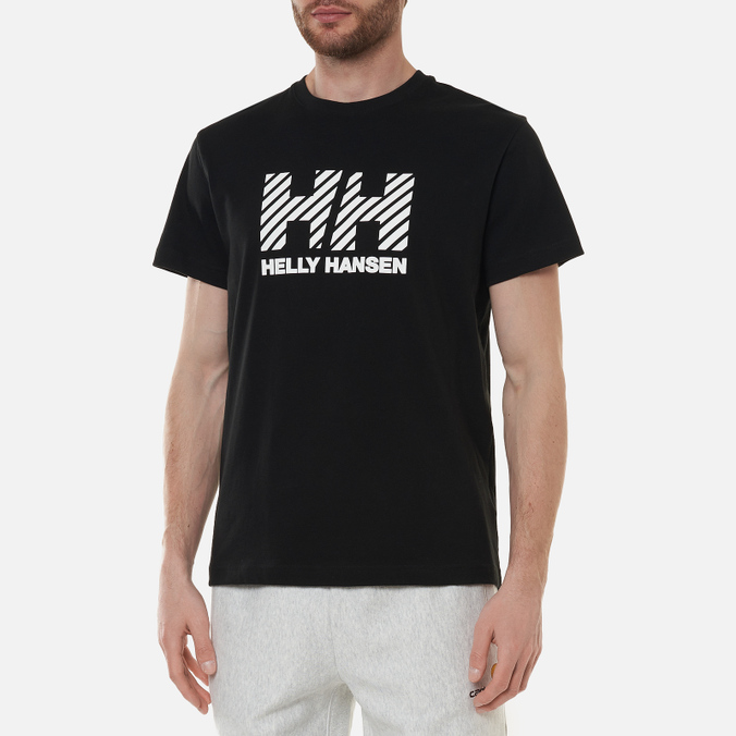 Мужская футболка Helly Hansen, цвет чёрный, размер L 53428-990 Active - фото 3
