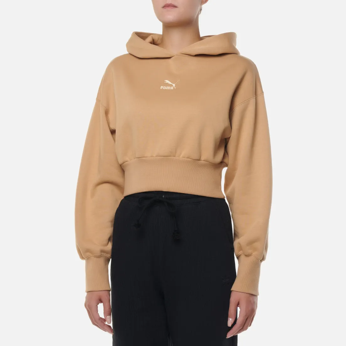Puma Женская толстовка Classics Fleece Cropped Hoodie