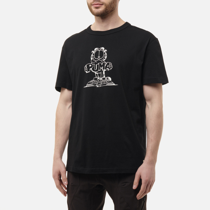 Мужская футболка Puma, цвет чёрный, размер S 534433-01 x Garfield Graphic - фото 4