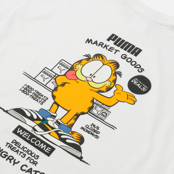 Мужская футболка Puma, цвет белый, размер S 534433-02 x Garfield Graphic - фото 3