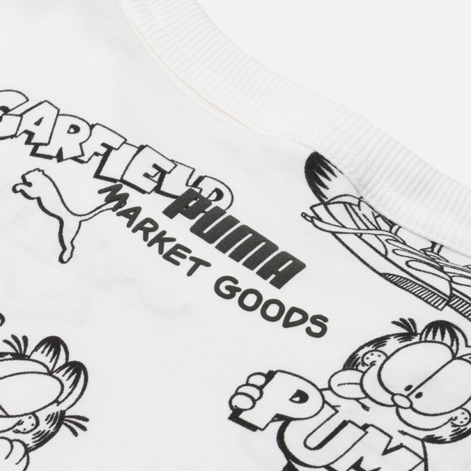 Мужская футболка Puma, цвет белый, размер S 534434-02 x Garfield All Over Print - фото 3