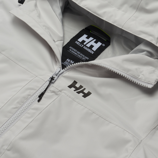 Мужская куртка дождевик Helly Hansen, цвет белый, размер S 53757-823 Move Hooded Rain - фото 2