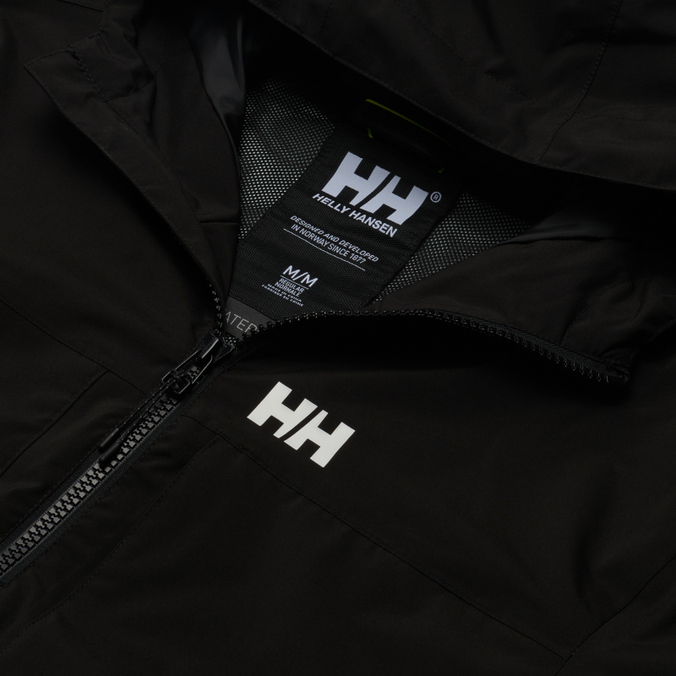 Мужская куртка дождевик Helly Hansen, цвет чёрный, размер S 53757-990 Move Hooded Rain - фото 2