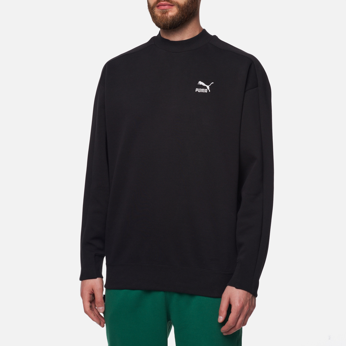 Puma Мужская толстовка T7 Mock Neck Crew