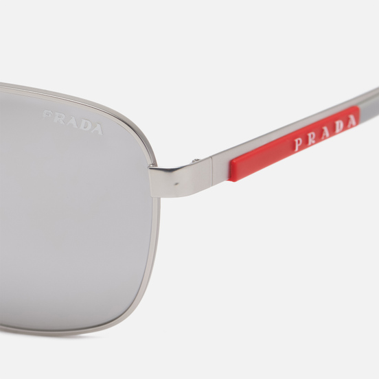 Солнцезащитные очки Prada Linea Rossa 53XS-1AP04L-3N Matte Silver/Light Grey Mirror Silver