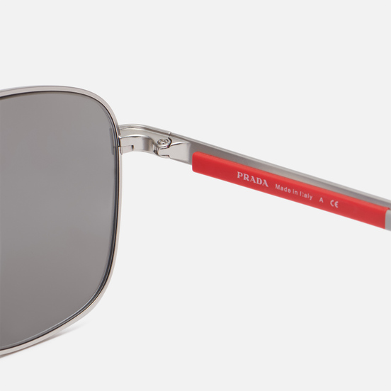 Солнцезащитные очки Prada Linea Rossa 53XS-1AP04L-3N Matte Silver/Light Grey Mirror Silver