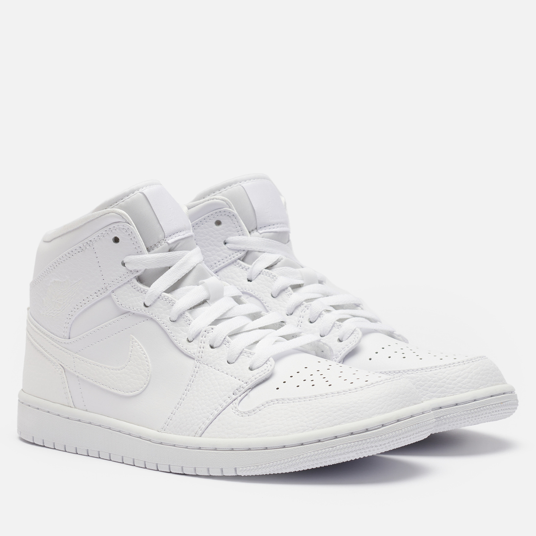 Jordan Мужские кроссовки Air Jordan 1 Mid Triple White 2.0